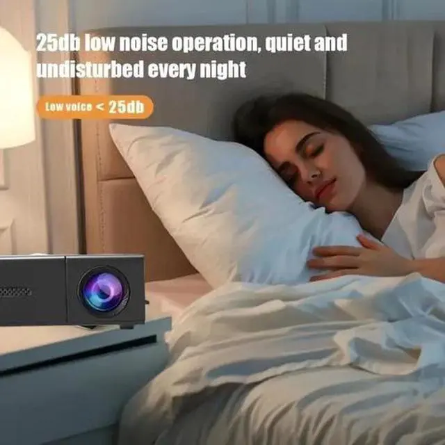Alt view image 4 of 7 - Mini Projector LED HD 1080P Home Cinema Portable Office Theater Movie Projector