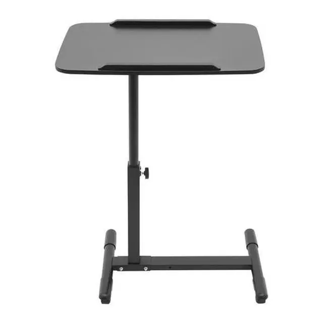 Alt view image 3 of 7 - Mobile Standing Desk Rolling Laptop Table Adjustable Hospital & Home Bed Table