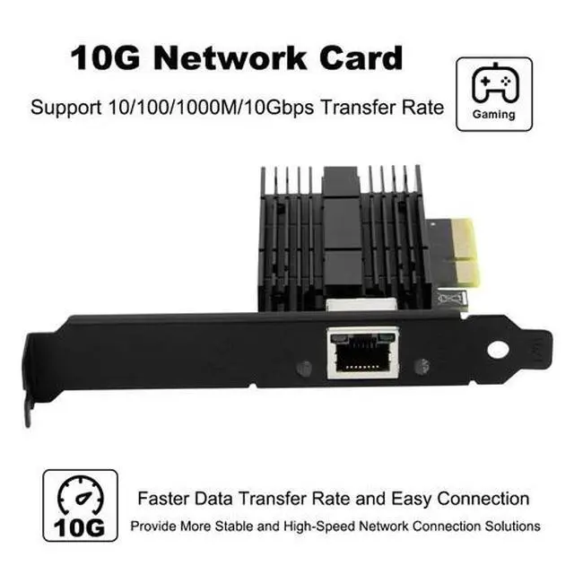 Alt view image 3 of 7 - 10 Gigabit PCIe Ethernet Card AQC113 RJ45 Network Adapter for Server & Desktop