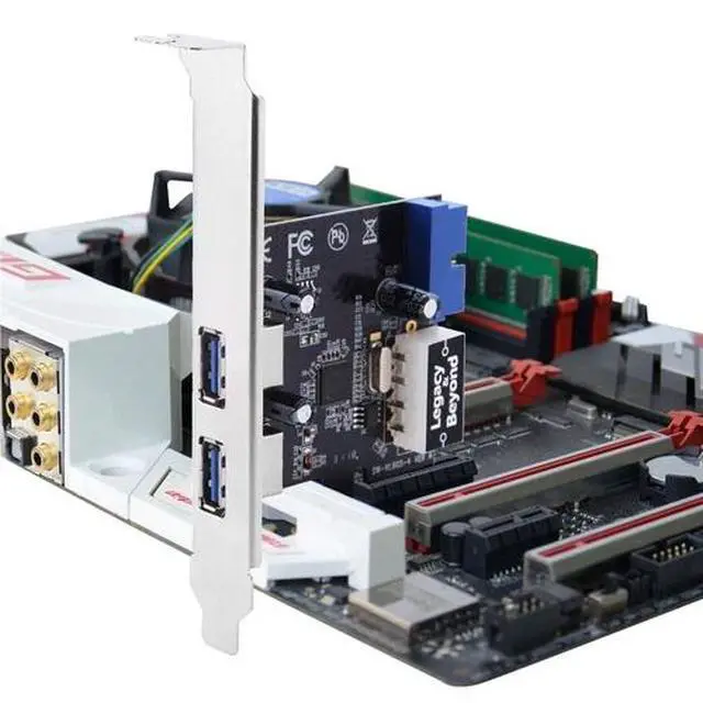 Alt view image 4 of 4 - SIIG USB 3.0 4-Port (2-Ext plus19-pin header) PCIe Host Card (LB-US0214-S1)