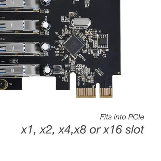 Alt view image 4 of 6 - SIIG USB 3.0 7-Port External PCIe Host Adapter - Supports UASP (LB-US0514-S1)