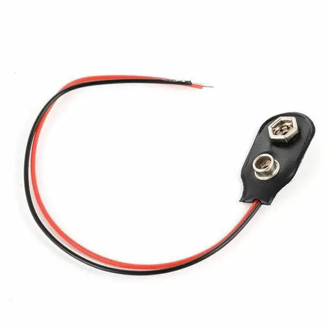 Alt view image 2 of 7 - New Pack of 2x 9V Battery Connector Snap Clip Wire Connector Lead Holder T Type