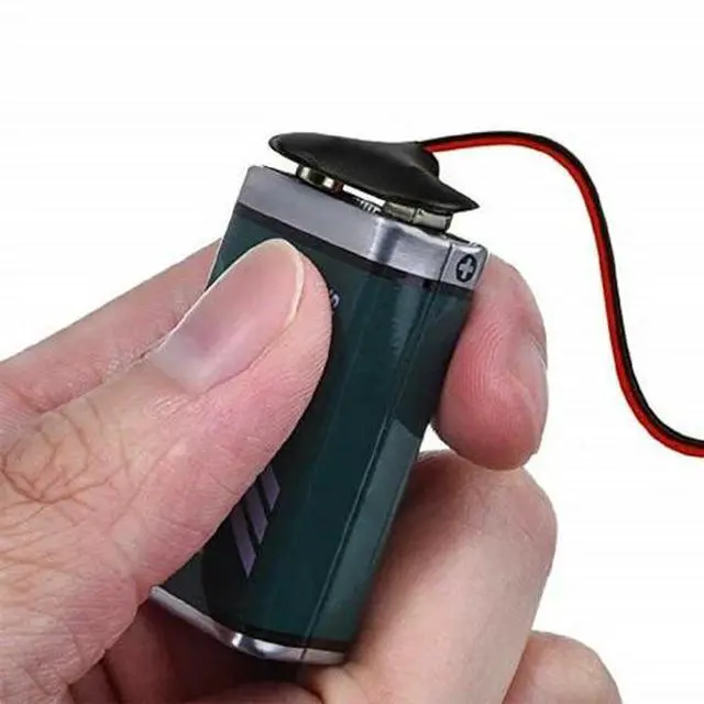 Alt view image 3 of 7 - New Pack of 2x 9V Battery Connector Snap Clip Wire Connector Lead Holder T Type