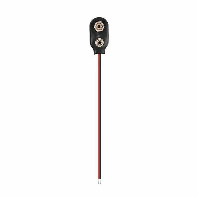 Alt view image 7 of 7 - New Pack of 2x 9V Battery Connector Snap Clip Wire Connector Lead Holder T Type
