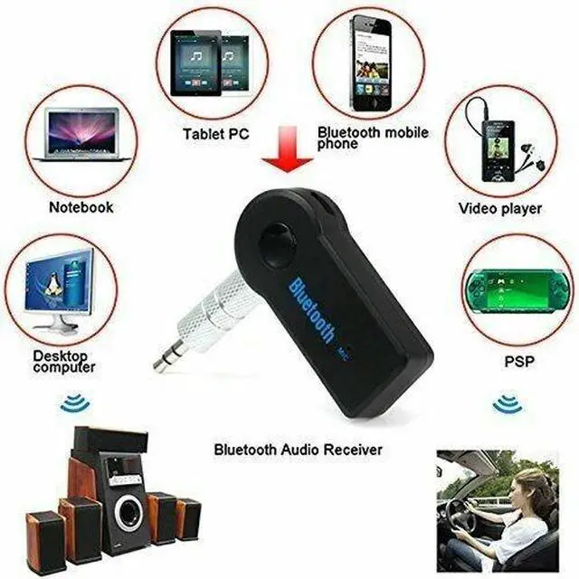 Alt view image 2 of 6 - Lot of 1000 Wireless Bluetooth Receiver 3.5mm AUX Audio Stereo Music Car Adapter