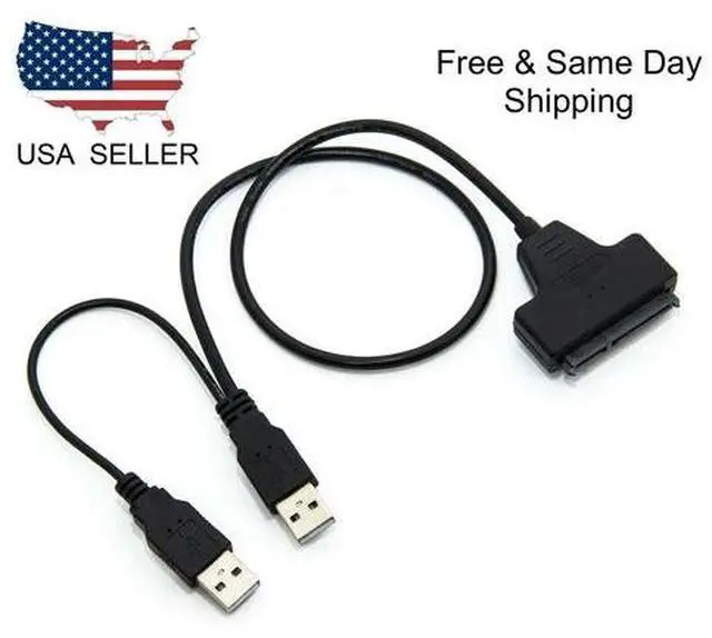 Main image of USB 2.0 to 2.5inch HDD 7+15pin SATA Hard Drive Cable Adapter For SATA SSD & HDD