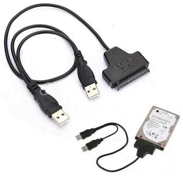 Alt view image 2 of 7 - USB 2.0 to 2.5inch HDD 7+15pin SATA Hard Drive Cable Adapter For SATA SSD & HDD