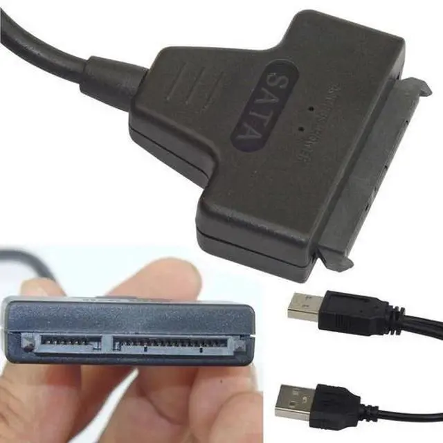 Alt view image 3 of 7 - USB 2.0 to 2.5inch HDD 7+15pin SATA Hard Drive Cable Adapter For SATA SSD & HDD