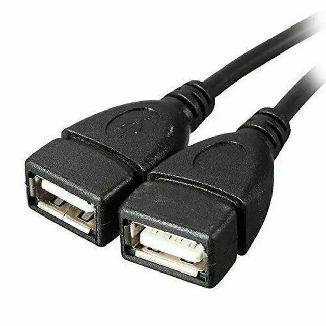 Alt view image 3 of 7 - USB 2.0 A Male To 2 Dual USB Female Jack Y Splitter Hub Power Cord Adapter Cable