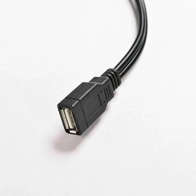 Alt view image 2 of 7 - USB 2.0 Female to 2 Dual USB Male Power Adapter Y Splitter Cable Cord Connector