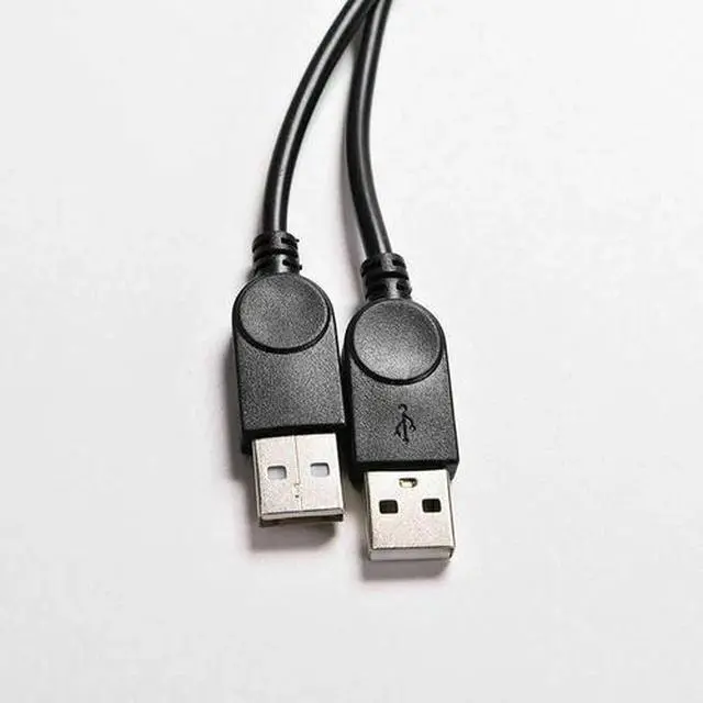 Alt view image 3 of 7 - USB 2.0 Female to 2 Dual USB Male Power Adapter Y Splitter Cable Cord Connector