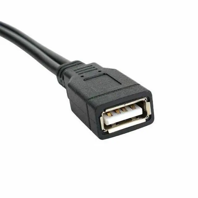 Alt view image 6 of 7 - USB 2.0 Female to 2 Dual USB Male Power Adapter Y Splitter Cable Cord Connector