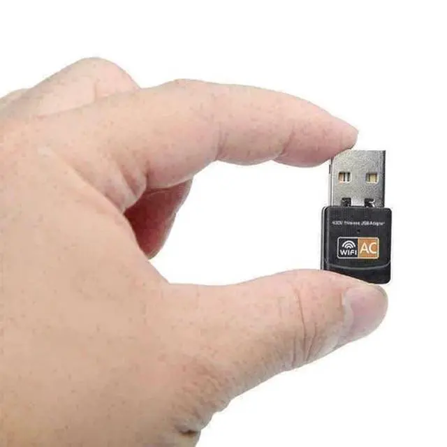 Alt view image 4 of 7 - AC600 Mbps Dual Band 2.4/5Ghz Wireless USB Mini WiFi Network Adapter 802.11