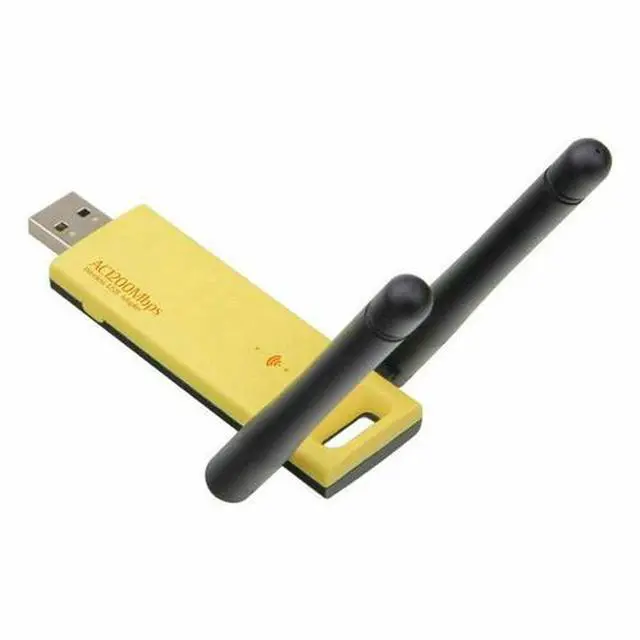 Alt view image 4 of 4 - USB 3.0 1200Mbps Long Range AC1200 Dual Band 5GHz Wireless WiFi Adapter Antennas