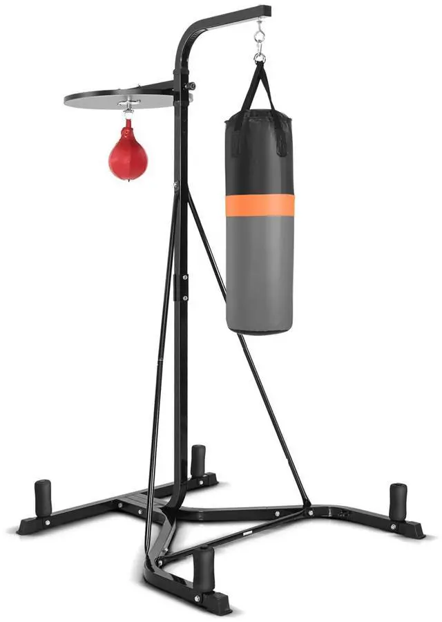Main image of SPORFIT 2-in-1 Punching Bag Stand for Adults, Heavy Bag Stand with Height Adjustable Speed Bag, Weighted Base Hold Up to 220 LBS, Freestanding Boxing Equipment for Home Gym Fitness MMA Training