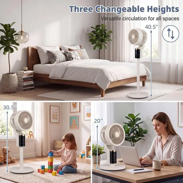 Alt view image 6 of 7 - ARLIME Pedestal Fan, Quiet Standing Fan with Remote Control