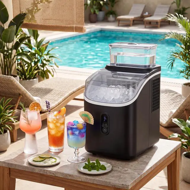 Alt view image 6 of 7 - ARLIME Countertop Ice Maker with External Tank, Self-Cleaning Ice Machine
