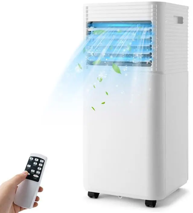 Main image of ARLIME Portable Air Conditioners, 10000 BTU Air Unit Cools up to 350 sq. ft. Freestanding Air Cooler w/Fan & Dehumidifier, Remote Control, Window Mount Kits for Home Office, White