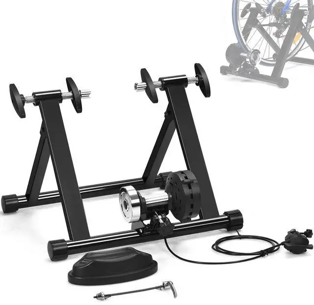 Main image of SPORFIT Indoor Bike Trainer Stand for Exercise,Noise Reduction Stationary Bike Converter,8-Level Magnetic Resistance Bike Trainer for Riding,Bicycle Trainer for 26"-28Wheels