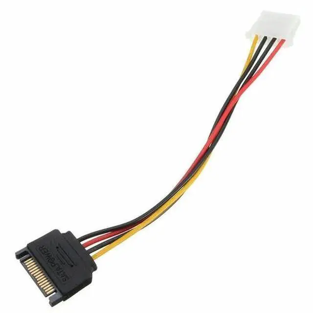 Alt view image 5 of 6 - Male Female 4-pin Power Drive Adapter adaptor Cable to Molex IDE SATA 15-pin 1PC