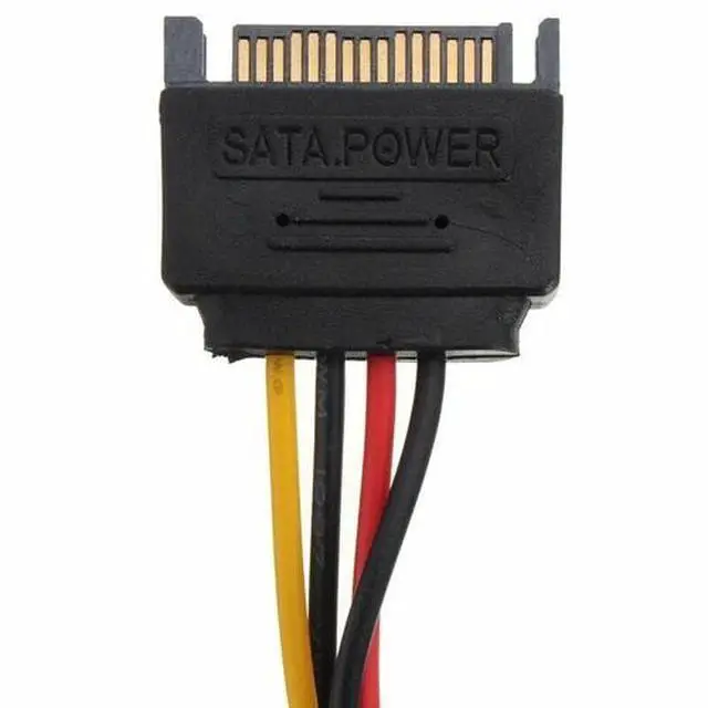 Alt view image 6 of 6 - Male Female 4-pin Power Drive Adapter adaptor Cable to Molex IDE SATA 15-pin 1PC
