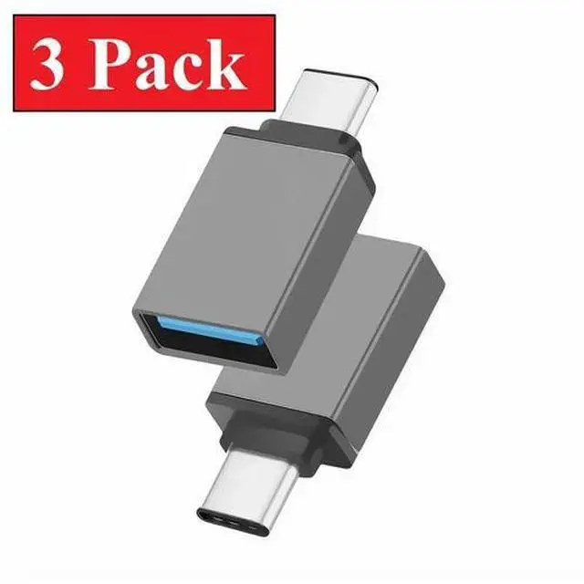 Main image of 3-Pack USB-C 3.1 Male to USB A Female Adapter Converter OTG Type C Android Phone