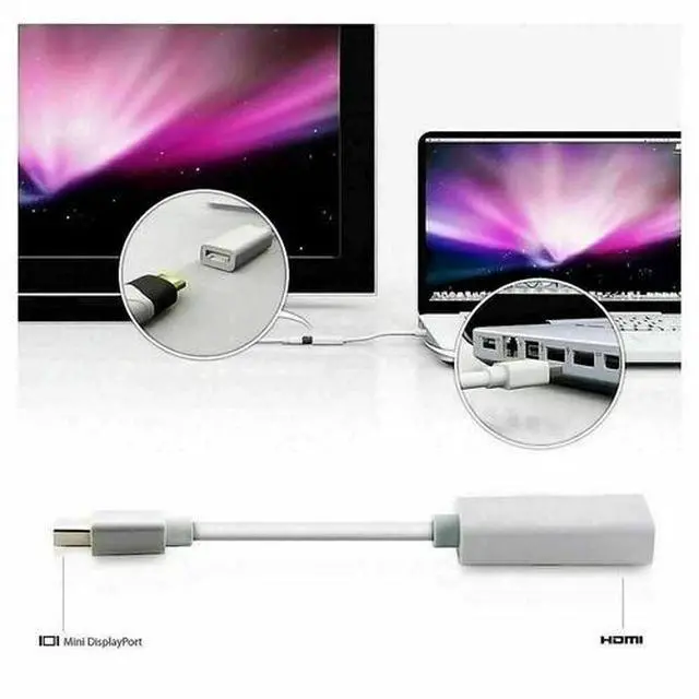 Alt view image 3 of 6 - Mini DisplayPort Thunderbolt To HDMI Adapter For Microsoft Surface Pro 1 2 3 4