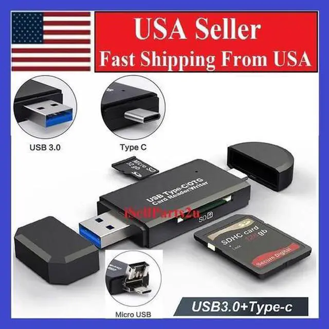 Main image of Card Reader USB 3.0 Type C Micro SD TF OTG Smart Memory Adapter Laptop Computer