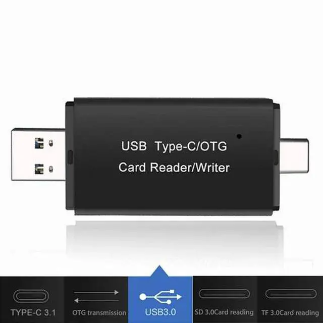 Alt view image 5 of 7 - Card Reader USB 3.0 Type C Micro SD TF OTG Smart Memory Adapter Laptop Computer