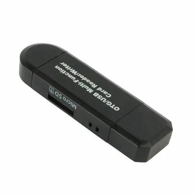 Alt view image 7 of 7 - Micro USB OTG to USB 2.0 Adapter SD/Micro SD Card Reader With Standard USB Male
