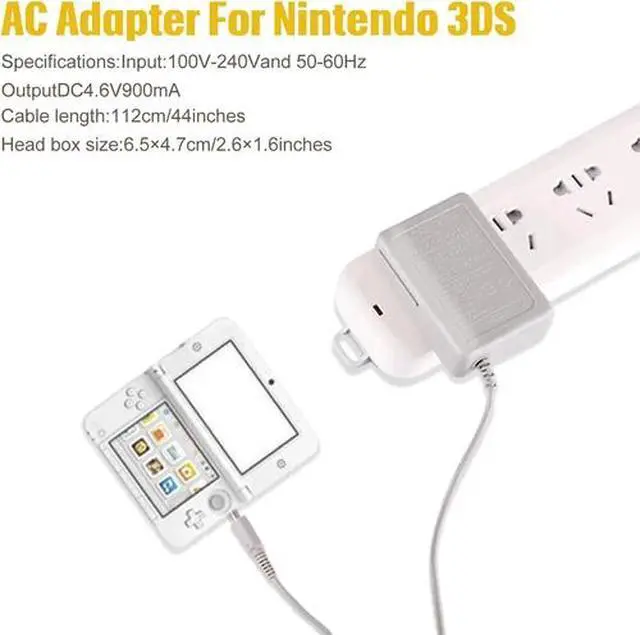 Alt view image 4 of 6 - AC Adapter Home Wall Charger Cable for Nintendo DSi/ 2DS/ 3DS/ DSi XL System US