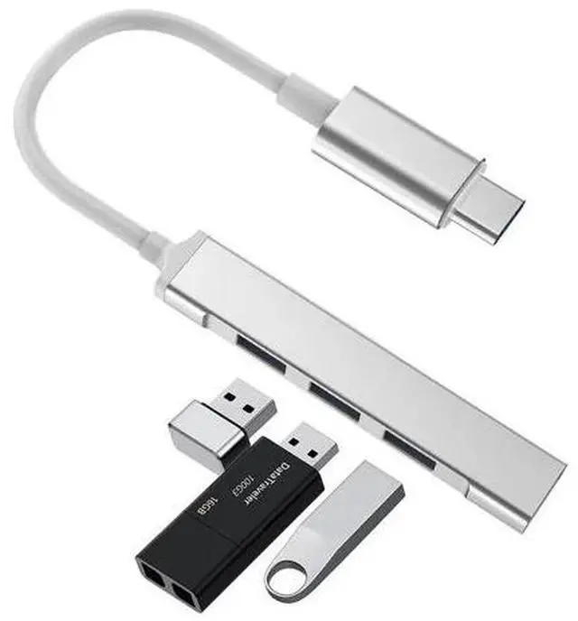 Main image of USB-C Type C to USB 3.0 4 Port Hub Splitter For PC Phone Notebook Laptop Tablet