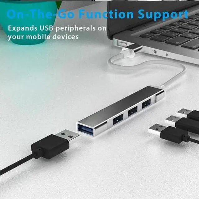 Alt view image 4 of 7 - USB-C Type C to USB 3.0 4 Port Hub Splitter For PC Phone Notebook Laptop Tablet
