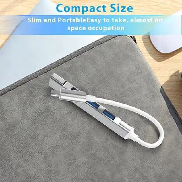 Alt view image 6 of 7 - USB-C Type C to USB 3.0 4 Port Hub Splitter For PC Phone Notebook Laptop Tablet