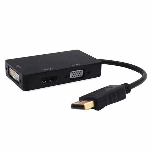 Alt view image 2 of 7 - 3 In 1 Displayport DP Male To HDMI/DVI/VGA Female Adapter Converter Cable 1080P