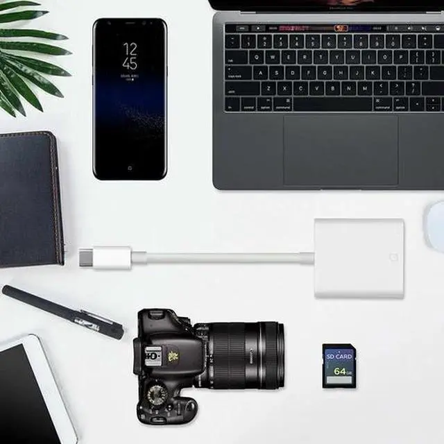 Alt view image 5 of 7 - USB C SD Card Reader Type-C to SD Card Camera Reader Adapter for Android