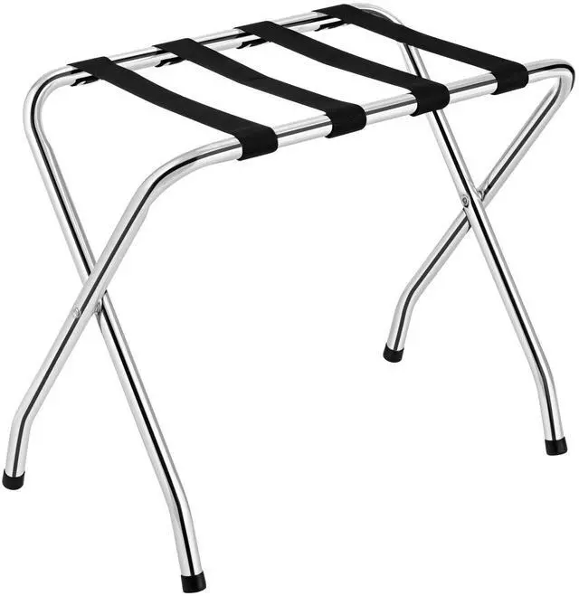 Main image of SPORFIT Folding Luggage Rack, Suitcase Stand with Nylon Belts, Set of 1