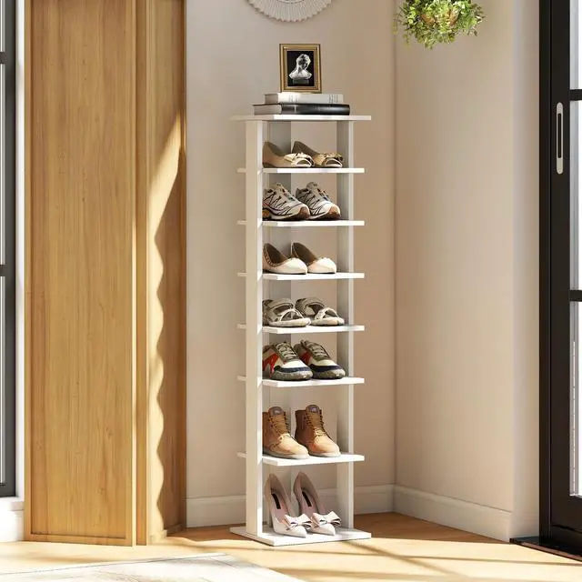 Alt view image 2 of 7 - SPORFIT 8-Tier Vertical Shoe Rack