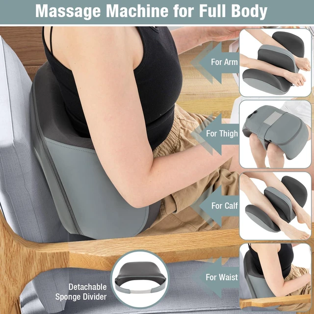 Alt view image 3 of 7 - ARLIME Foot Massager with Heat, Electric Deep Kneading Waist Massager with Vibration for Pain Relief Blood Circulation, Foot and Calf Massage Gifts