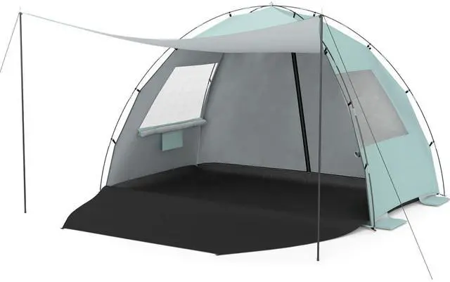 Main image of SPORFIT Beach Tent Sun Shelter, UPF50+, Green (5-6 Person)