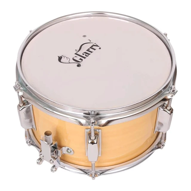 Alt view image 2 of 7 - New 10 x 6" Snare Drum Poplar Wood Snare Drum