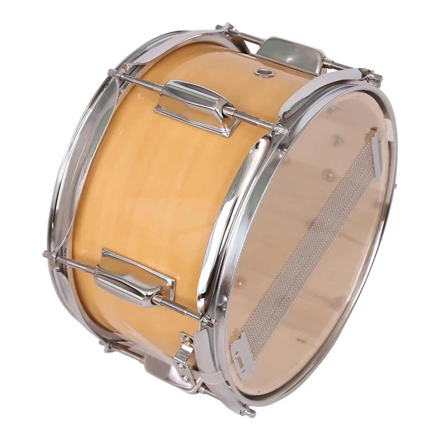 Alt view image 3 of 7 - New 10 x 6" Snare Drum Poplar Wood Snare Drum