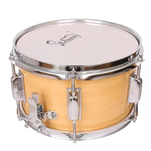 Alt view image 4 of 7 - New 10 x 6" Snare Drum Poplar Wood Snare Drum