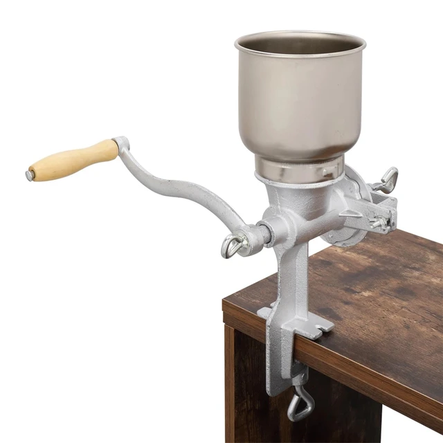 Alt view image 6 of 7 - Manual Corn Grinder Flour Maker Wheat Grain Nut Nut Mill Crank Labor-saving Cast
