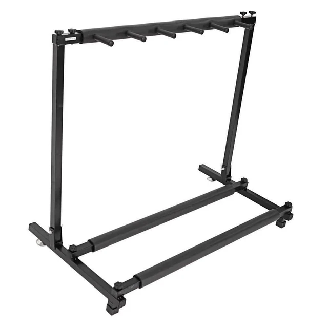 Alt view image 2 of 6 - Multi Guitar Stand 5 Holder Folding Organizer Rack Stage Bass Acoustic Electric