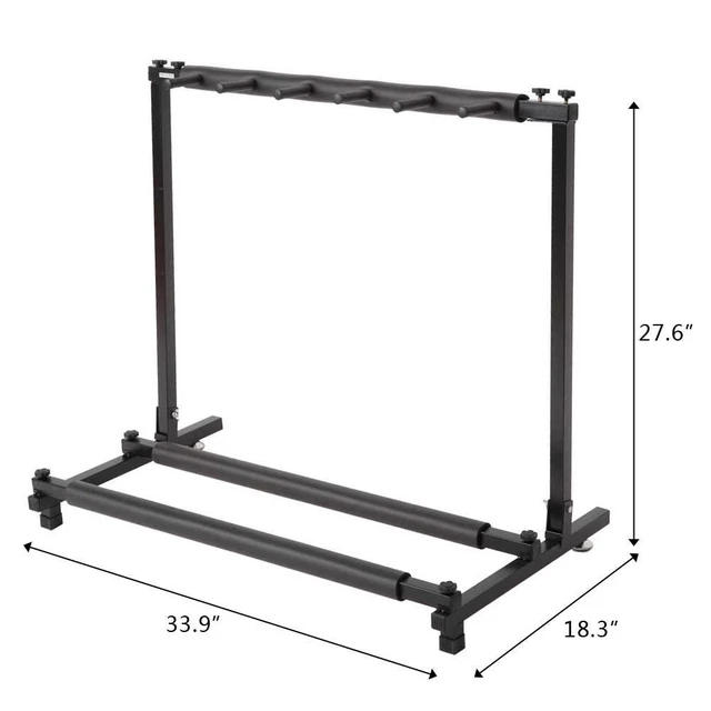 Alt view image 6 of 6 - Multi Guitar Stand 5 Holder Folding Organizer Rack Stage Bass Acoustic Electric