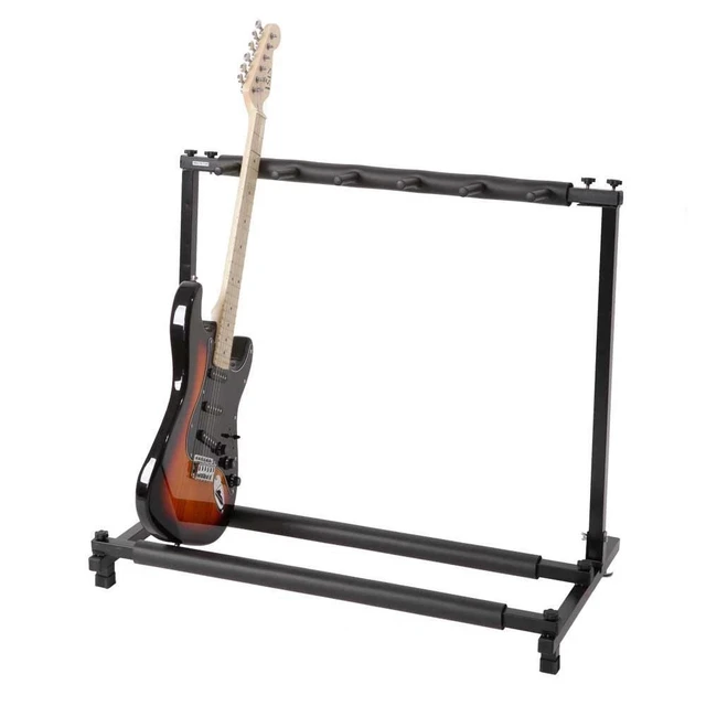 Alt view image 5 of 6 - Multi Guitar Stand 5 Holder Folding Organizer Rack Stage Bass Acoustic Electric