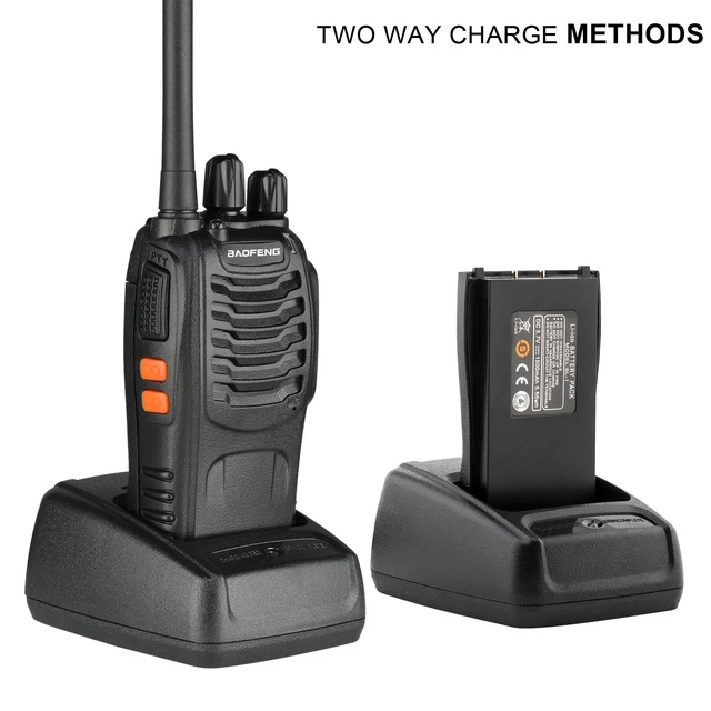 Alt view image 6 of 7 - 2 Pack Baofeng BF-88A Walkie Talkie 2 Two Way Radio Handheld Long Range FRS