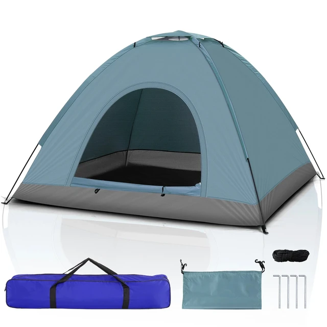 Alt view image 2 of 7 - Outdoor Portable Waterproof Hiking 3-4Person Camping ActivityDome Tentw/Bag