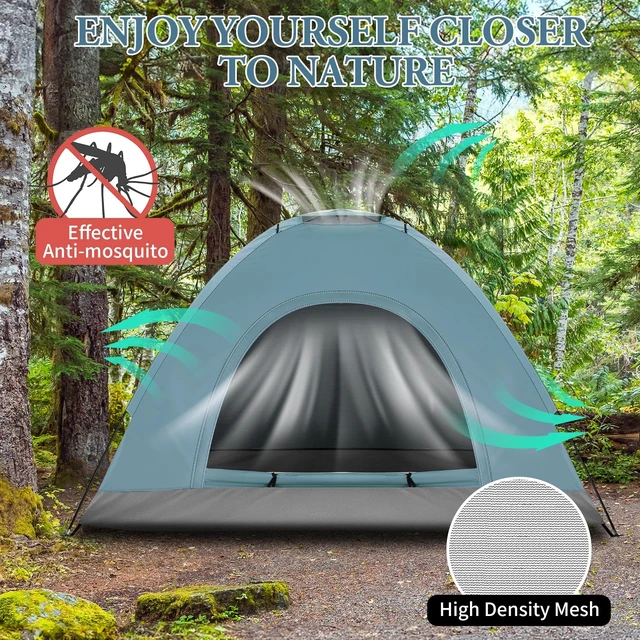 Alt view image 6 of 7 - Outdoor Portable Waterproof Hiking 3-4Person Camping ActivityDome Tentw/Bag